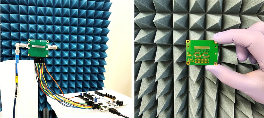 High-frequency operation in a dynamic metasurface antenna