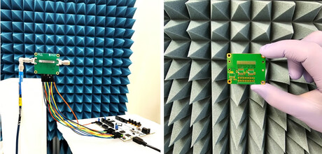 High-frequency operation in a dynamic metasurface antenna
