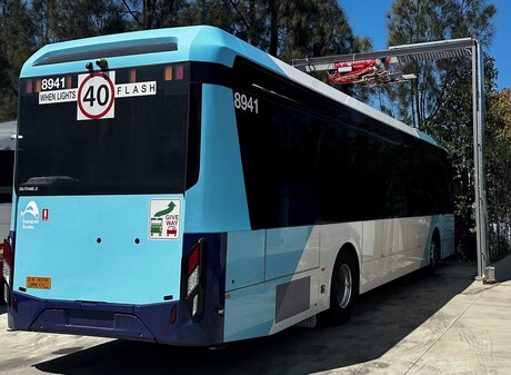 Custom Denning achieves first pantograph fast-charging electric bus