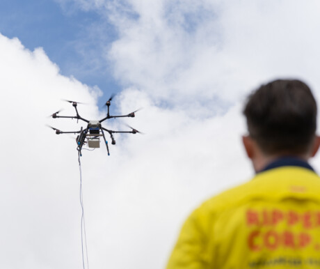 Field trial of tethered drones extends 5G network coverage