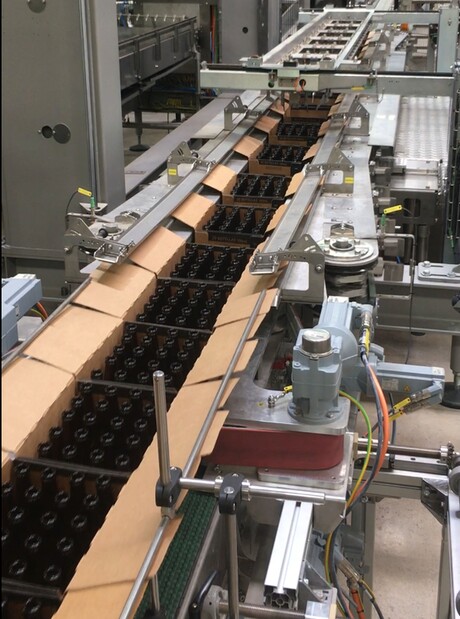 Automation system designed to guide bottles without breakage Automation system designed to guide bottles without breakage
