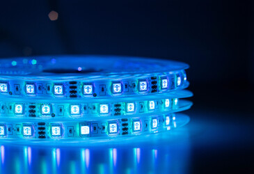 Blue LEDs developed to enhance display performance