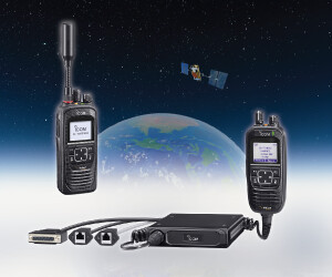 Icom IC-SAT100 and IC-SAT100M satellite PTT radios