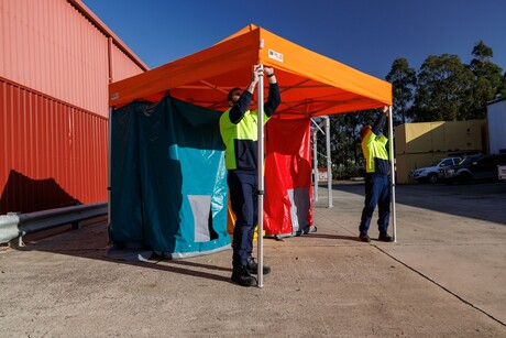 Responder washdown system designed for on-scene protection Responder washdown system designed for on-scene protection