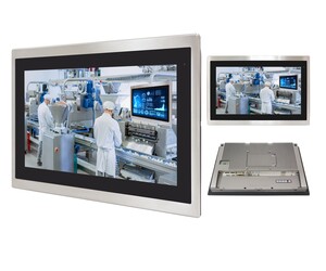 APLEX FABS-116 15.6&Prime; stainless steel display for hygiene-critical applications