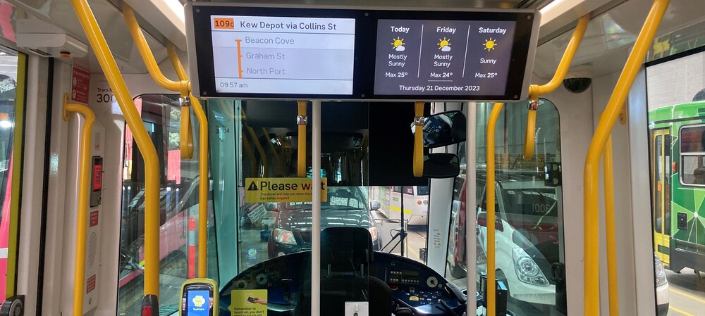 Integrated cabling for smart trams