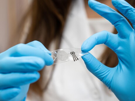 Wearable sensor monitors sweat in real time