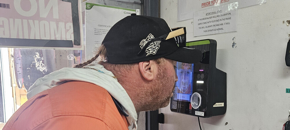 Wall-mounted breathalyser drives traffic management compliance