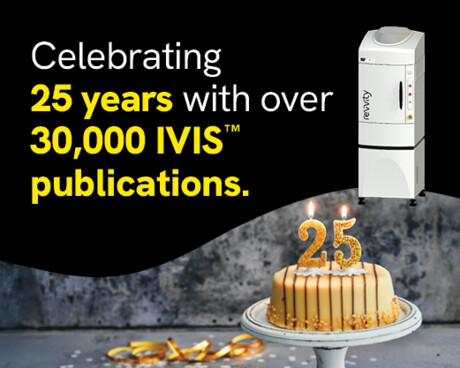 Celebrating 25 years in optical imaging expertise with over 30,000 IVIS publications! Celebrating 25 years in optical imaging expertise with over 30,000 IVIS publications!