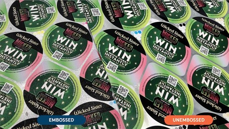 Eye-catching lidding for a 'Wicked' dessert