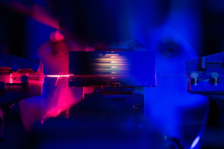 Chip-scale optical amplifier enhances data and sensing