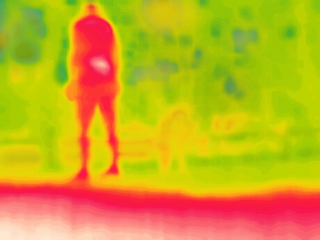 Vehicle-based thermal camera has pedestrian safety in its sights