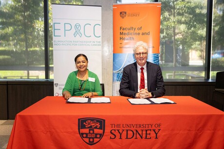 The University of Sydney formalises cervical cancer elimination partnership