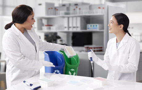 How can you reduce lab waste without sacrificing results?