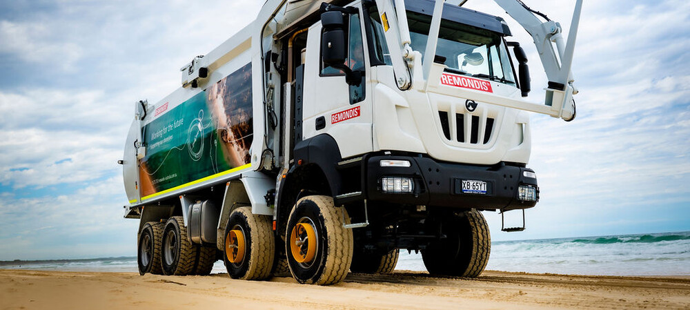 $1m custom waste management truck rolled out at K'gari