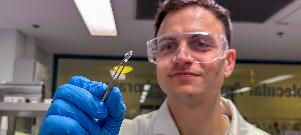 Protecting particles that carry mRNA in dry vaccine patches