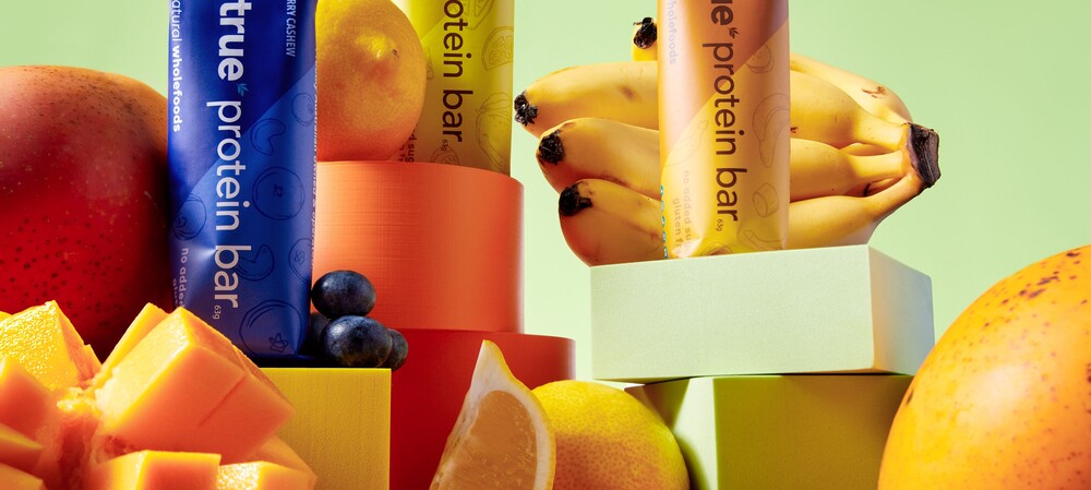 Food products on the shelves in July