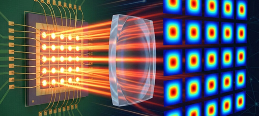 Chip‑scale laser array delivers faster connections indoors