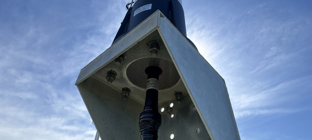 Aging antenna replaced at remote broadcast site