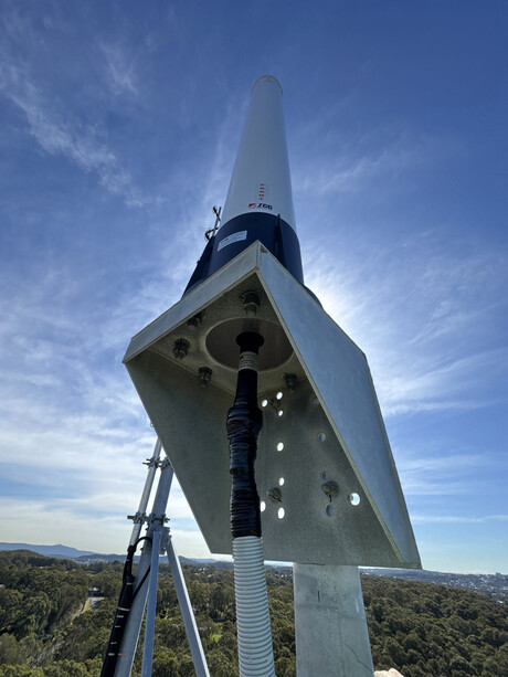 Aging antenna replaced at remote broadcast site