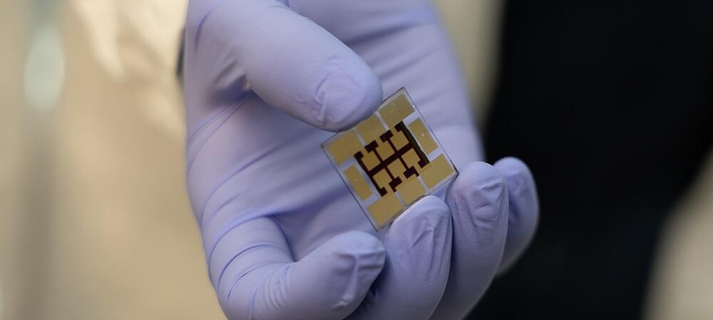 Perovskite thin film powers devices using indoor light
