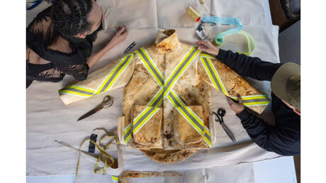The fire-protection potential of mycelium leather