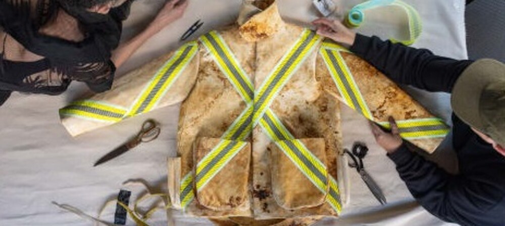 The fire-protection potential of mycelium leather