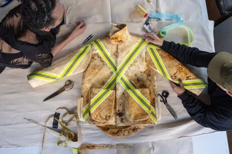 The fire-protection potential of mycelium leather