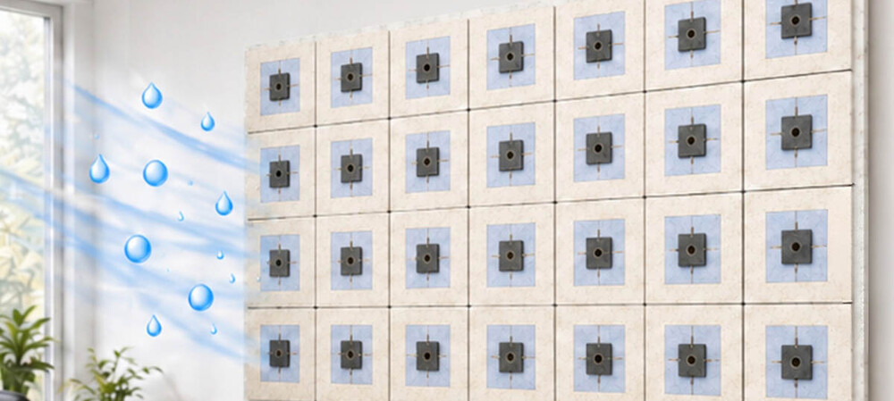Wallpaper generates electricity from moisture in the air