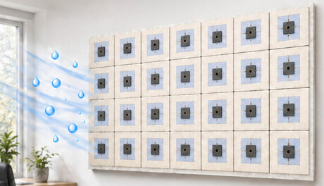Wallpaper generates electricity from moisture in the air