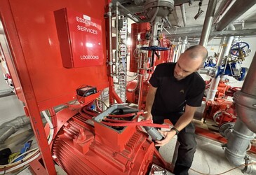 Overhauling fire pumps at a North Sydney skyscraper