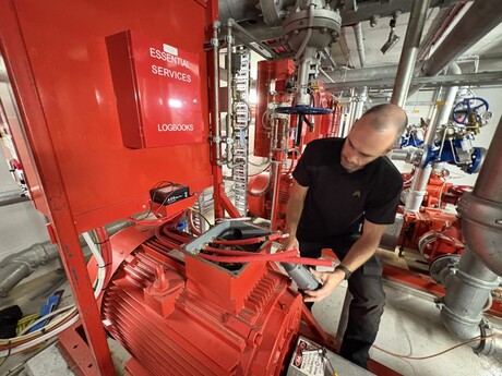 Overhauling fire pumps at a North Sydney skyscraper
