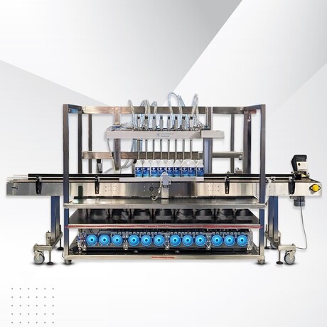 Filling machine electrically driven for increased output