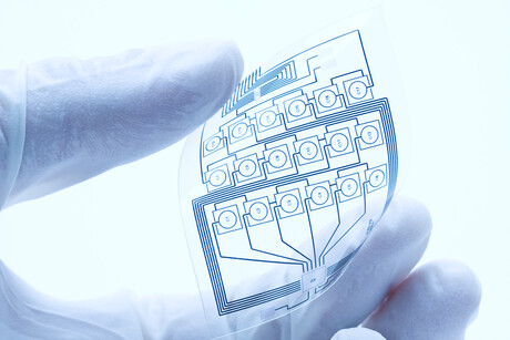 Biohybrid mesh could power implantable electronics